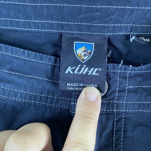 Kuhl Convertible Hiking Pants Women 12 Black Cargo Cotton Nylon Blend - Picture 5 of 13